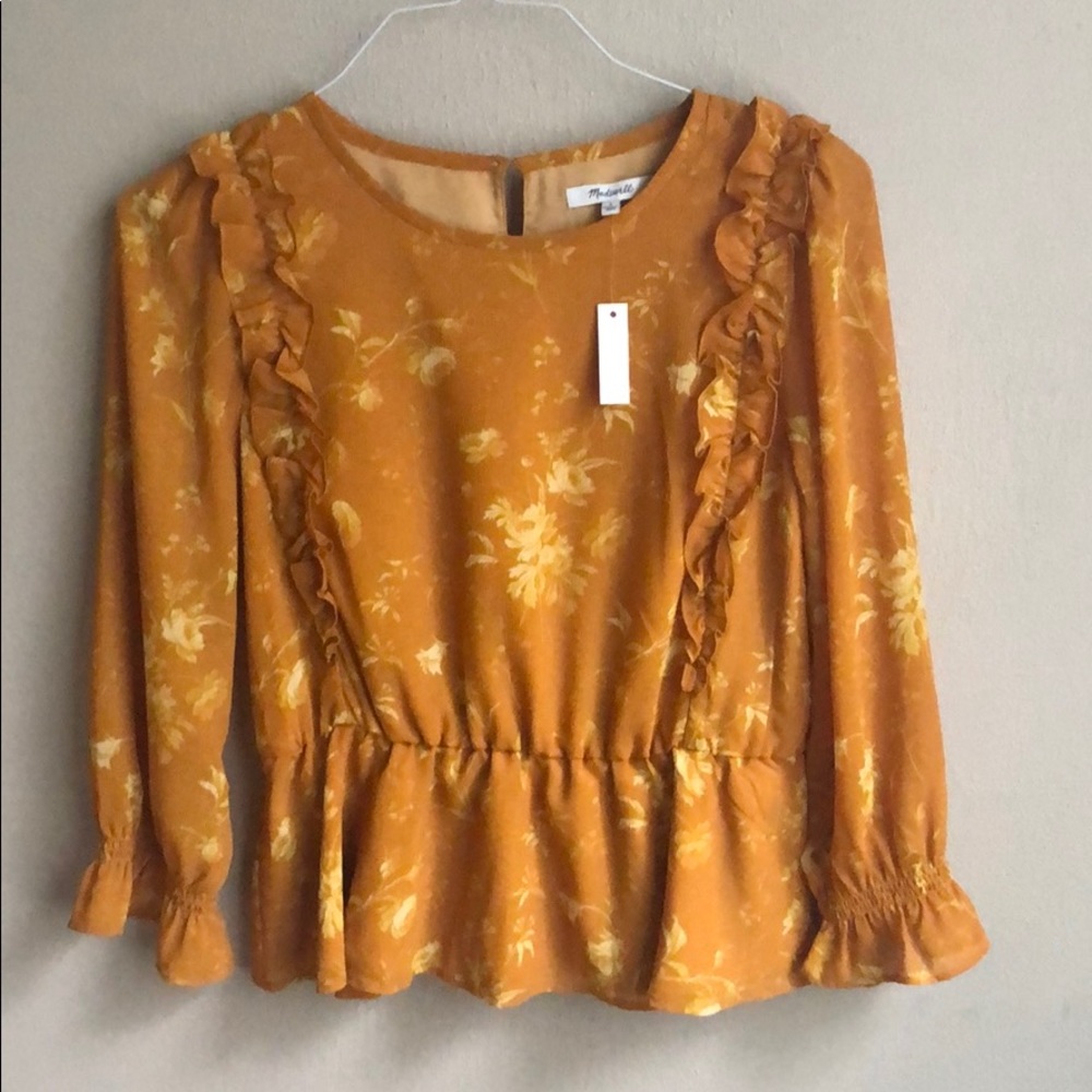 Madewell peplum top